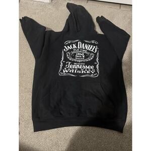Jack Daniels Black And White Hoodie Size L